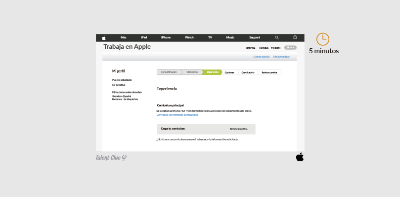 Formulario de ofertas de empleo - Apple